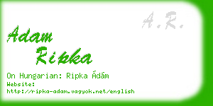 adam ripka business card
